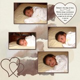 Watercolored Brown & Cream