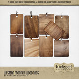 Western Frontier Wood Tags