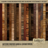 Western Frontier Wood & Leather Papers