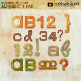 Autumn Stitches AlphaSet 4-Pak