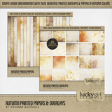Autumn Painted Papers & Overlays