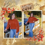 Autumn Painted Papers & Overlays