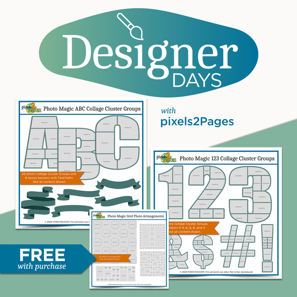 pixels2Pages Designer Day Exclusive Bundle - October 2024