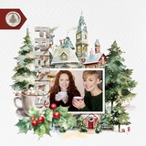 Christmas Village Watercolor Bundle