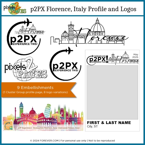Preview of p2PX Florence Italy Profile and Logos 2025