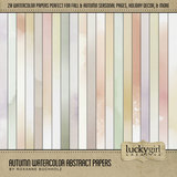 Autumn Watercolor Abstract Papers