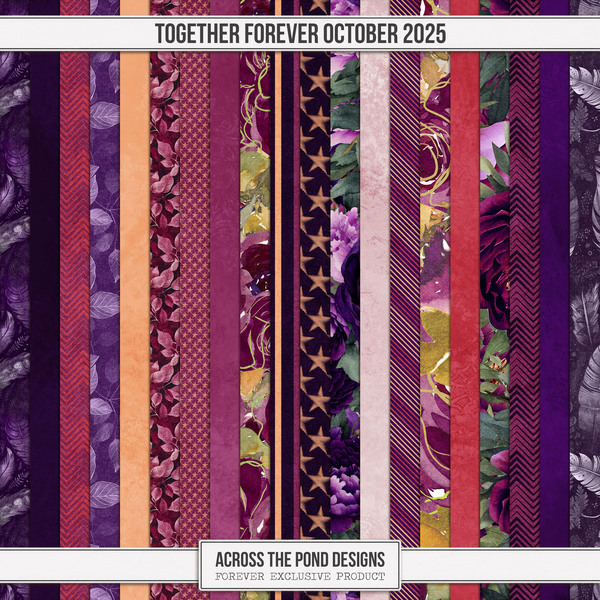 Together FOREVER - October 2025 Papers Digital Art - Digital Scrapbooking Kits