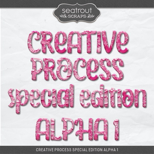 Creative Process Special Edition Alpha Set 1 Digital Art - Digital Scrapbooking Kits