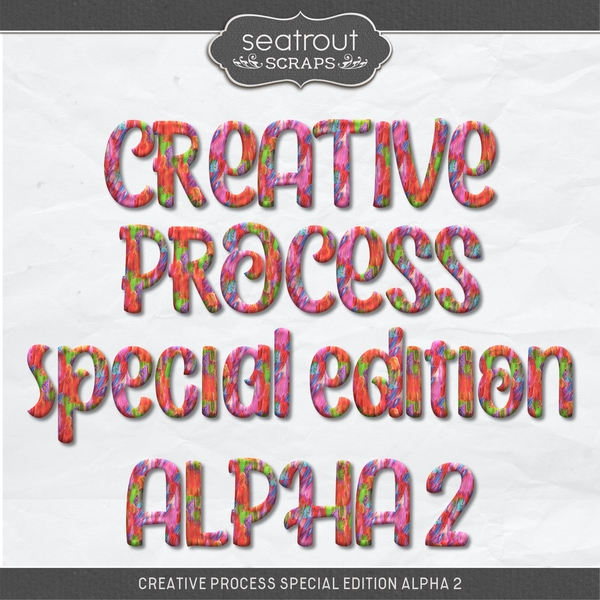 Creative Process Special Edition Alpha Set 2 Digital Art - Digital Scrapbooking Kits