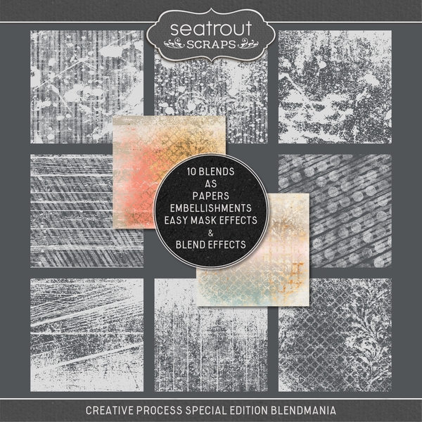 Creative Process Special Edition BlendMania Digital Art - Digital Scrapbooking Kits