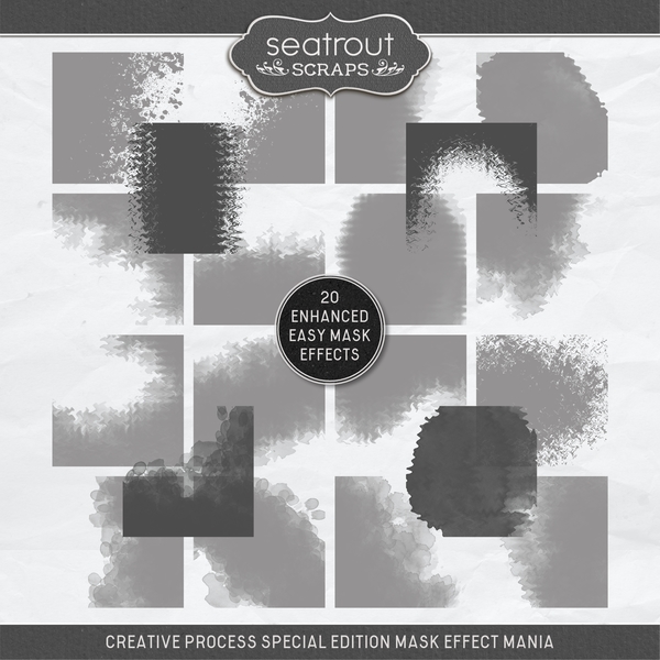 Creative Process Special Edition Mask Effect Mania Digital Art - Digital Scrapbooking Kits