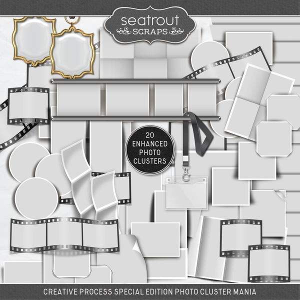 Creative Process Special Edition Photo Cluster Mania Digital Art - Digital Scrapbooking Kits