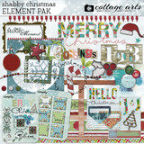 Shabby Christmas Element Pak