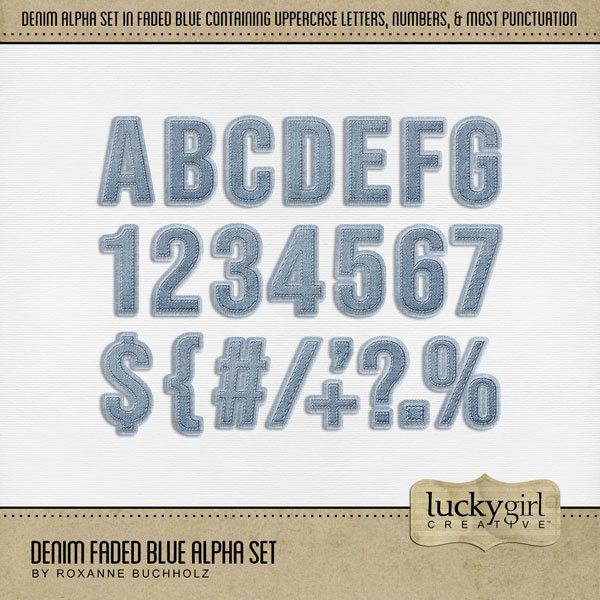 Denim Blues Alpha Bundle | Digital Art