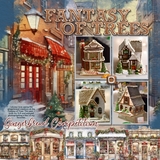 Christmas Village Watercolor Papers
