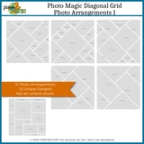 Photo Magic Diagonal Grid Photo Arrangements 1