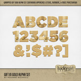Gift in Gold Alpha Set