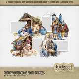 Nativity Watercolor Photo Clusters