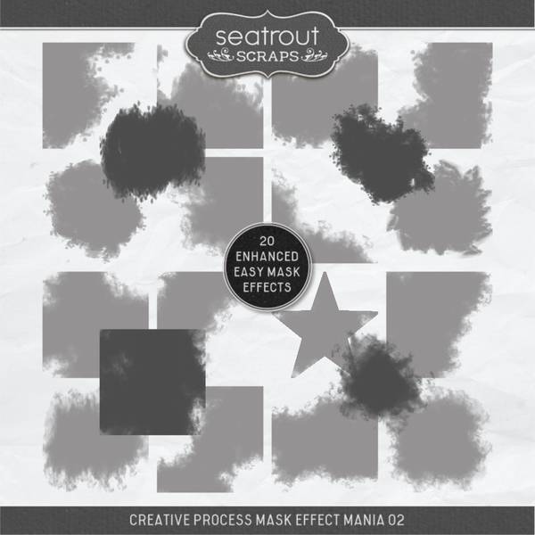 Creative Process Mask Effect Mania 02 Digital Art - Digital Scrapbooking Kits