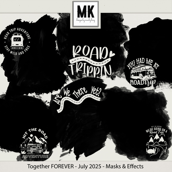 Together FOREVER - July 2025 - Masks & Effects Digital Art - Digital Scrapbooking Kits