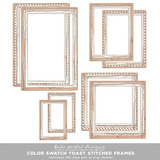 Color Swatch Toast Stitched Frames