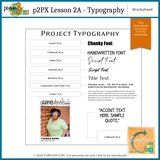 p2PX Lesson 2A Typography Worksheet (Zipped Folder)