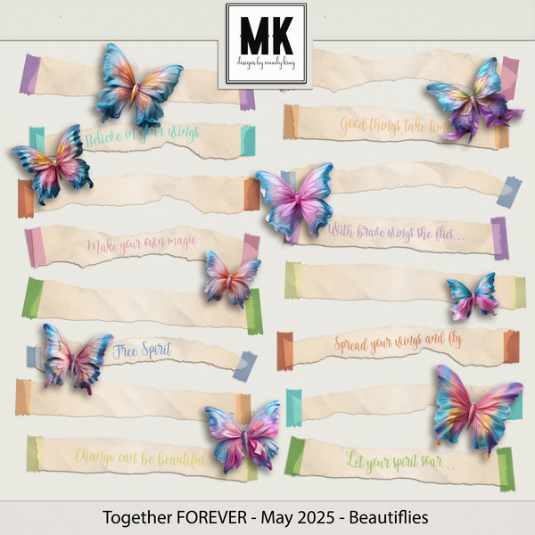 Together FOREVER - May 2025 - Beautiflies Digital Art - Digital Scrapbooking Kits