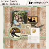 Fun with Friends Pre-designed Page 1