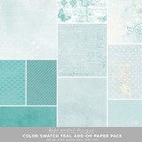 Color Swatch Teal Scrapbook Bundle