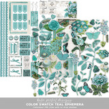 Color Swatch Teal Scrapbook Bundle