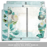 Color Swatch Teal Scrapbook Bundle