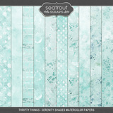 Thrifty Things - Serenity Shades Watercolor Papers