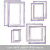 Color Swatch Lavender Stitched Frames