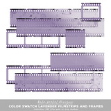 Color Swatch Lavender Filmstrips and Frames