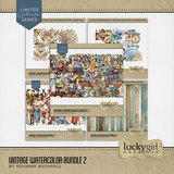 Vintage Watercolor Bundle 2