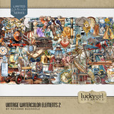Vintage Watercolor Bundle 2