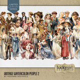 Vintage Watercolor Bundle 2