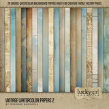 Vintage Watercolor Bundle 2