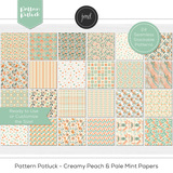 Pattern Potluck - Creamy Peach & Pale Mint Bundle