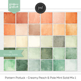 Pattern Potluck - Creamy Peach & Pale Mint Bundle