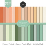Pattern Potluck - Creamy Peach & Pale Mint Bundle