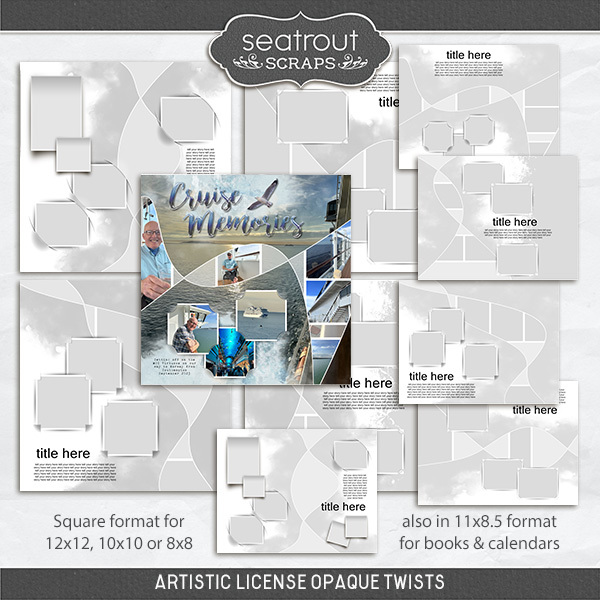 Artistic License Opaque Twists Digital Art - Digital Scrapbooking Kits