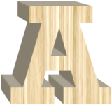 Wooden 3D Alpha Bundle
