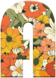 Retro Floral Alpha Bundle