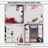 Music Memories Pre-Designed Editable Pages
