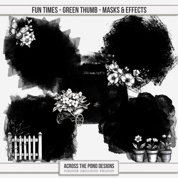 Fun Times - Green Thumb - Masks & Effects Digital Art - Digital Scrapbooking Kits