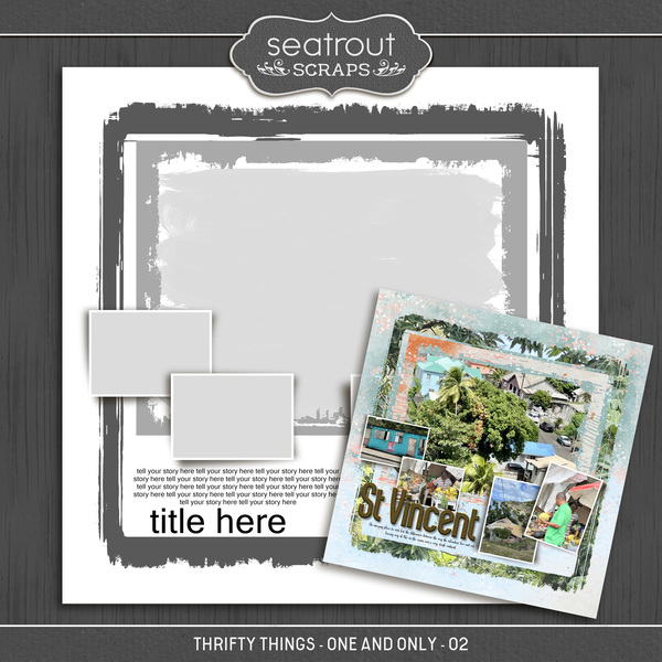 Thrifty Things - One and Only - 02 Digital Art - Digital Scrapbooking Kits