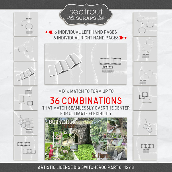 Artistic License Big Switcheroo Part 8 Digital Art - Digital Scrapbooking Kits