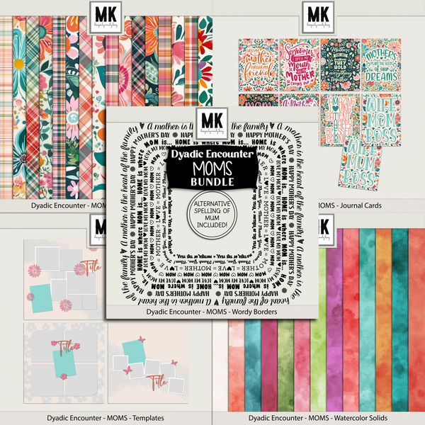 Dyadic Encounter - MOM - BUNDLE Digital Art - Digital Scrapbooking Kits