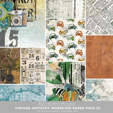 Vintage Artistry Wherever Paper Pack 01